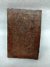 Antique Heavy Iron Fine Hand Carved Monkey Floral Work Cloth Printing Mold picture