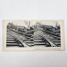 Great Flood of 1913, Columbus Ohio, Railroad Yards, Destruction picture