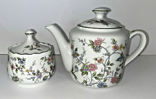 Beautiful Vintage 1990 Teapot and Sugar Bowl by Andrea Sadek #8531 picture