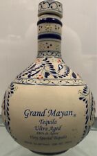 Tequila Grand Mayan Ultra Aged Hand Painted Ceramic Empty Bottle picture