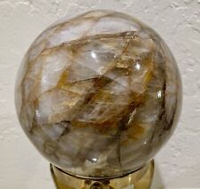 Large Golden-Veined Quartz Sphere picture