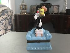 Vintage 1996 Looney Tunes Sylvester & Tweety Trinket Jewel Box Vtg Warner Bros picture