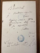 LOUIS PASTEUR HANDWRITTEN LETTER SIGNED TO RABIES VETERINARIAN, MICROBIOLOGY picture