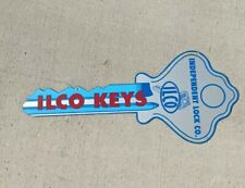 Vintage Independent Lock Company ILCO Keys Diecut Double Sided Metal Sign picture