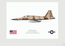 Warhead Illustrated F-5N Tiger II VFC-111Sundownes Red 110 Aircraft Print picture