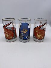 Rare Vintage MCM 1960’s Roerig Pharmaceutical Glasses Set Of 3 picture