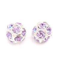 10mm Authentic Czech European Rhinestone Crystal Alexandrite on Silver balls picture