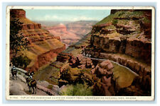 1924 Grand Canyon National Park Arizona AZ Fred Harvey Phostint Posted Postcard picture