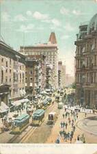 Broadway North From Ann Street 1908 Trolley New York NYC VTG P98 picture