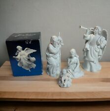 Vintage Avon 4 PC Nativity Figurines The Angel Gabriel Jesus Mary Joseph NEW picture