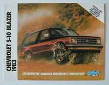 CHEVROLET CHEVY S-10 BLAZER 1983 dealer brochure - French - Canada  picture
