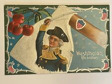 Set of 5 Embossed George Washington Birthday Series No. 2 Postcards picture