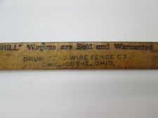 Antique, Advertising Ruler, Thornhill Wagons, Drummond Fence Co., Chillicothe, O picture