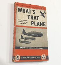 What's That Plane How To Identify American Jap Airplanes WW2 WWII Vintage Book picture