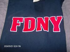 FDNY New York Fire Department navy blue t shirt size XL NWT picture