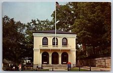 Waldoboro Maine~US Post Office~Former Custom House~Mail Dropbox~1960s Postcard picture