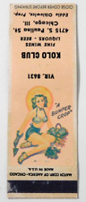 KOLO CLUB MATCHBOOK COVER * CHICAGO, ILLINOIS * FINE WINES-LIQUORS-BEER picture