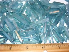 Aqua Aura terminated quartz crystals Brazil 0.75-1.25 inch 3 crystals per lot picture