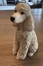 Standard Poodle Figurine White/Beige Made In USA picture