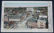 Birds Eye View, Worcester, MA Postcard 1906 - Copper Windows picture