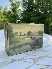 Russian Antique Wooden Jewelry Box / Handcrafted Wood picture