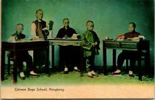 Vtg Postcard 1910s Hong Kong China - Chinese Boys School - Unposted picture