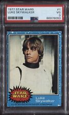 1977 Star Wars #1 Luke Skywalker Rookie Card PSA 3 *Just Graded* picture