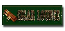 CIGAR LOUNGE CLASSIC METAL SIGN, CIGAR SMOKING AREA - CUBAN CIGAR - CIGAR CUTTER picture