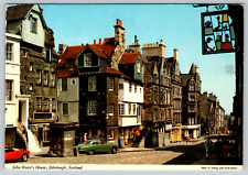 c1970s John Knox's House Edinburgh Scotland Street View Vintage Postcard picture