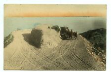 Pre 1910 Post Card  Horse Carriage Ride On Mountain Top   Hand Colored picture
