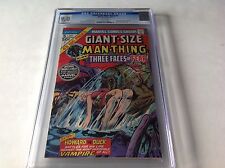 GIANT SIZE MAN-THING 5 CGC 9.0 WHITE PAGES EARLY HOWARD THE DUCK MARVEL COMIC picture