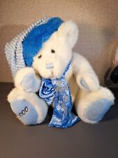 VTG Musical White Christmas Teddy Bear Joy to the World 2000 Works picture
