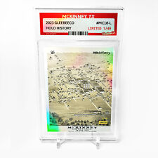 MCKINNEY, TX Holographic MAP Card 2023 GleeBeeCo Slabbed #MC18-L Only /49 picture