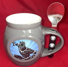 Black Panther Wakanda Forever Mug With Spoon In Handle 14oz picture