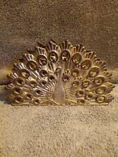 Vintage Godinger Peacock Silverplated Napkin Holder Made In Italy picture