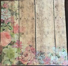 Lot of (2)Paper Lunch Napkins for Decoupage/Mixed Media- Flowers - Antique picture