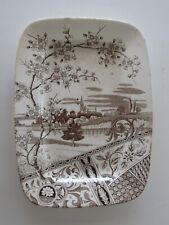 Antique 1883 Aesthetic Brown Transferware Platter T & R Boote Yosemite England picture