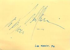 Vintage Signed Autograph Cut - American Actor - Lee Marvin picture