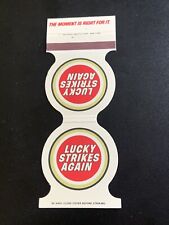 Vintage Contour Matchbook “Lucky Strikes Cigarettes” picture