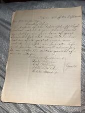 Antique Poplar Bluff MO High School Student Letter to Mrs McKinley Assassination picture