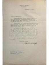 Orville Wright 1933 Typed Letter Signed - Great Autograph - Aviation -Kitty Hawk picture