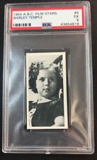 1954 A.B.C. Minors Picture Cards Film Stars Set 1 #5 SHIRLEY TEMPLE PSA 5 EX picture