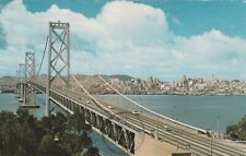 Vintage Postcard San Francisco Oakland Bay Bridge California CA picture