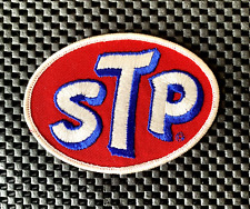 STP EMBROIDERED SEW ON PATCH AUTOMOBILE MOTOR OIL & OIL ADDITIVES 4 1/4 x 3
