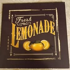  Lemonade Sign Original Vintage All Metal 10x10 Inches. picture