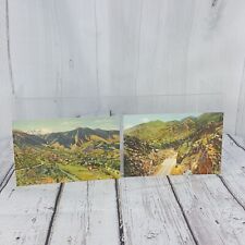 Vintage Color 2 Postcards Manitou Springs Ute Pass Colorado Sanborn Color Tone picture