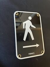 Vintage Sign To Cross Street Push Button Walk Signal- New-PBWMR5. 7 3/4x5 picture