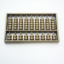 Vintage Brass Abacus Palm Sized Desk Display 3⅛ by 1¾ in picture