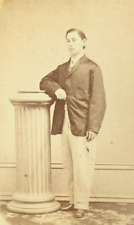 CDV Cabinet Photo Young Man Suit Gentleman Photograph 2.5 x 4 cp1 picture