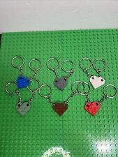 Lego Heart Keychain. New, Authentic Legos. Valentine’s Day Gift. Multiple Colors picture